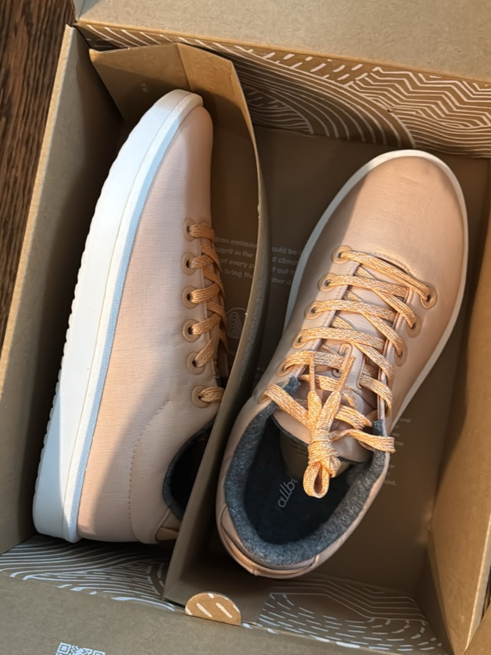 allbirds Wool Piper Woven Lux Camel (Blizzard) Women's Sneakers - Camel/White